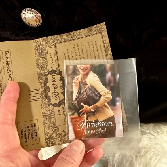 Brighton Black Swirly Embossed Tote Bag - Picture 8 of 8